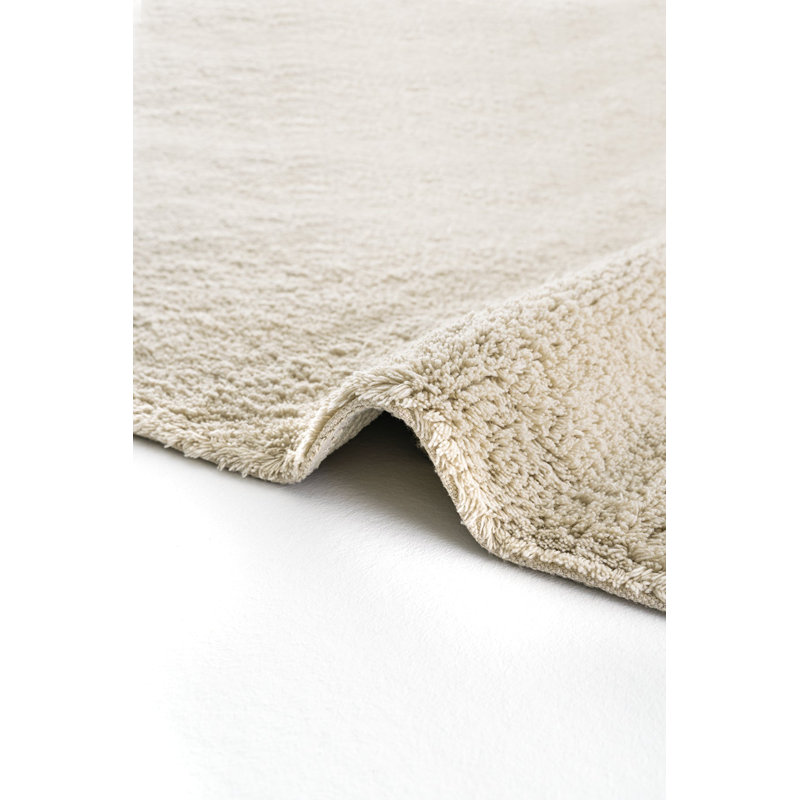 Rikesha Solid Colour Cotton Machine Made Indoor / Outdoor Area Rug, Rectangle 2'8" x 4'11"