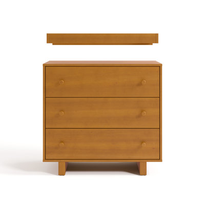 Texas 3 Drawer Chest with Removable Changing Topper