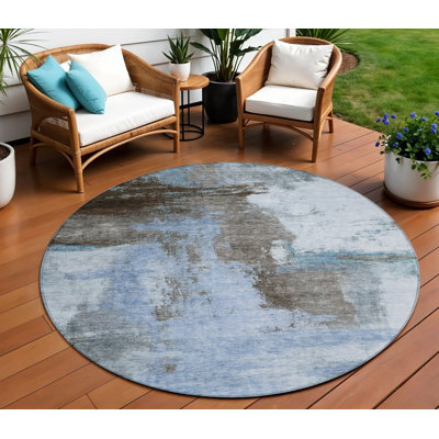 Tapis d'intérieur rond 8 po