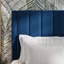 Lit plateforme tapissier en velours avec tête de lit Modern-982473074-982473077