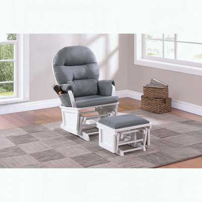Fauteuil coulissant avec repose-pieds, microfibre et mouvement coulissant fluide