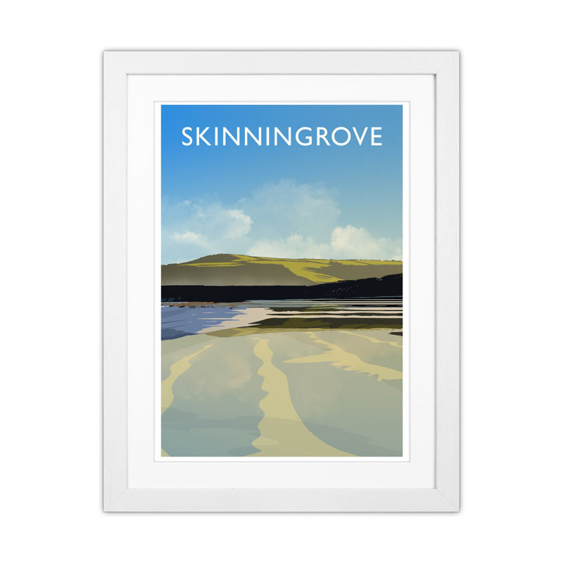 Skinningrove 2 Portrait by Richard O'Neill - Print, 53.5cm H x 43.5cm W x 3cm D, White Framed