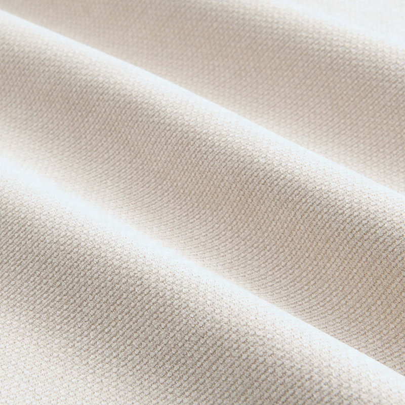 Canapé modulaire en chenille surdimensionné 125,5 po à 6 sièges avec repose-pieds mobile 125,5 po, Blanc cassé