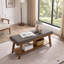 Banc de rangement élégant avec siège rembourré - Banc de chambre à coucher, d'entrée et de salon moderne, capacité de 350 lb, facile à assembler-131633184