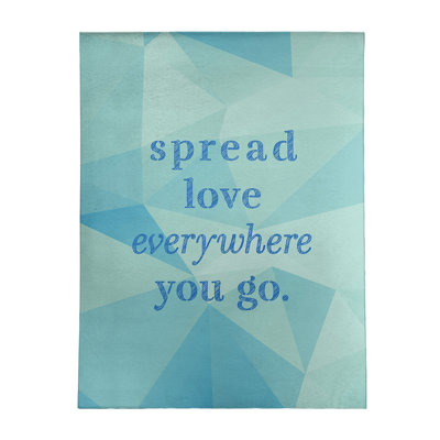 Tapis en polyester imit quote love