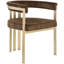 Fauteuil en velours Marcello-630097007