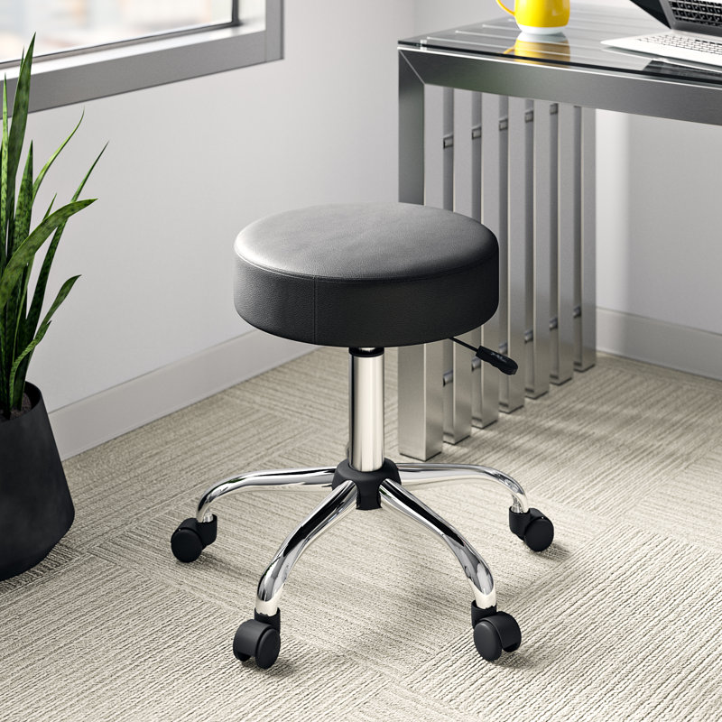 Tabouret de laboratoire Wilhelm, Noir, noir, noir, noir