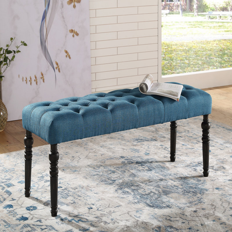 Banc rembourré Brookwood, Bleu