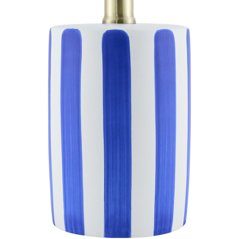 Lampe de table Heurich, Bleu foncé / blanc