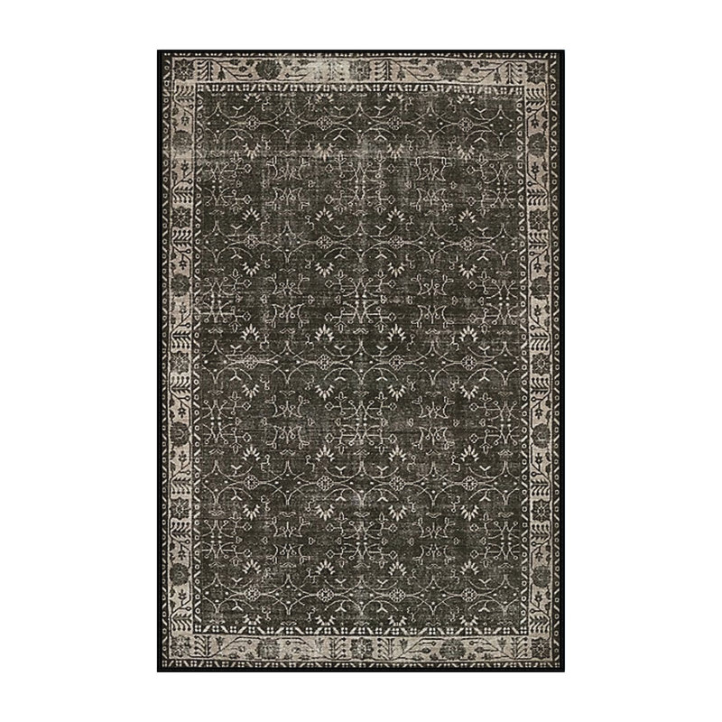 Tapis oriental gris foncé Harrow, Rectangle 4 pi x 6 pi