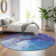 Premium Machine Washable Cerrito Blue Rug