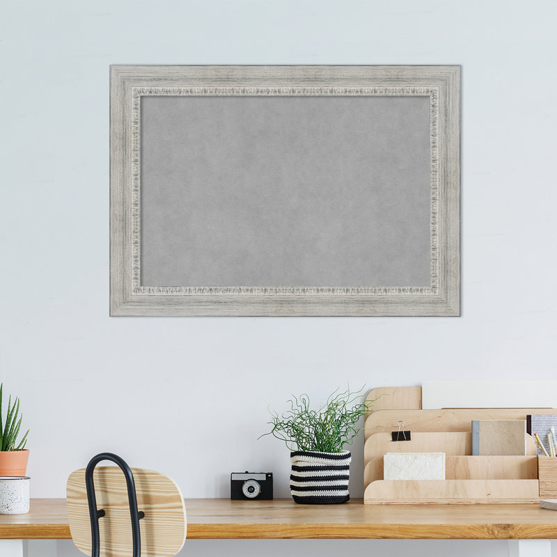 Wall Mounted Magnetic Bulletin Board, 20" H x 28" W