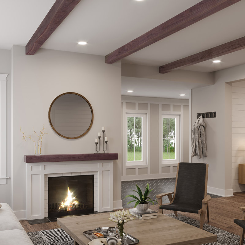 Natural Box Beam Walnut, 5.5" H x 5.5" W x 92" D