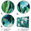 «Green Irises Petal IV», ensemble d'art mural floral en métal