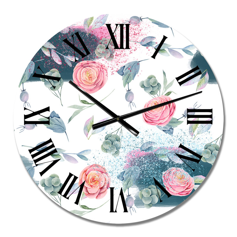 Horloge murale rose, Petit