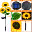Lumières de jardin solaires tournesol imperméables à DEL pour jardin