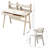  39.4" W Kids Writing Desk Learning Desk Set with Chair-795264780