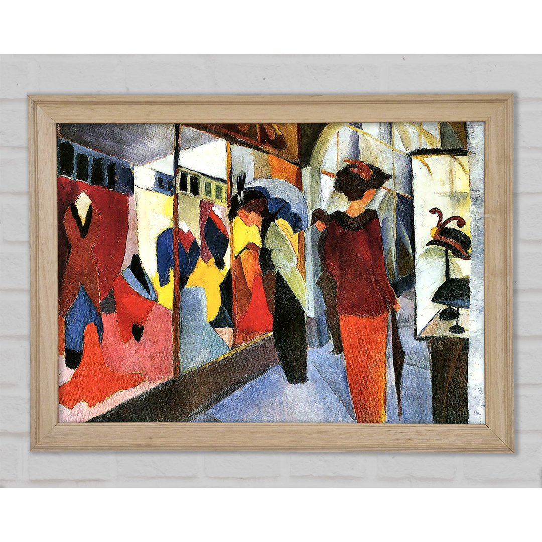 Fashion Store von August Macke - Einzelne Bilderrahmen Kunstdrucke