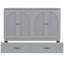 Lit moderne gris avec de nombreuses options de tiroirs - Capacité de rangement pour les vêtements et la chambre à coucher-1030616057-1030616059