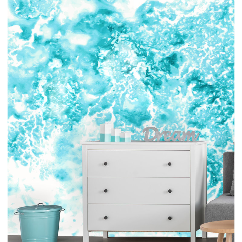 Murale amovible en marbre Camdyn, L 4,25 po x l 75 po