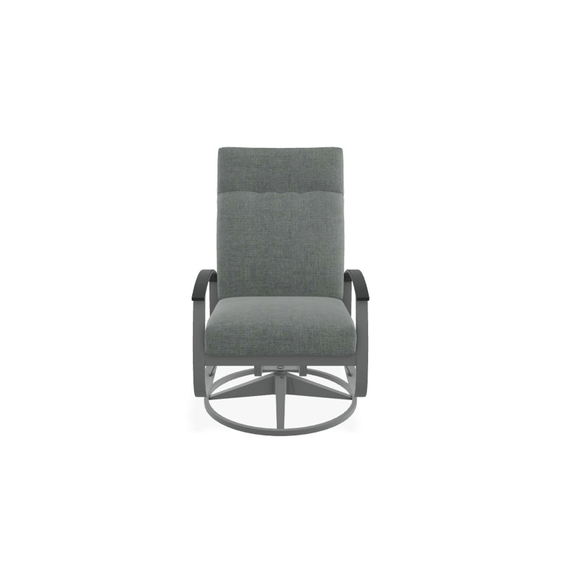 Belle Isle Outdoor Rocker Chair, Blend Indigo, Classic Graphite P30, Textured Graphite