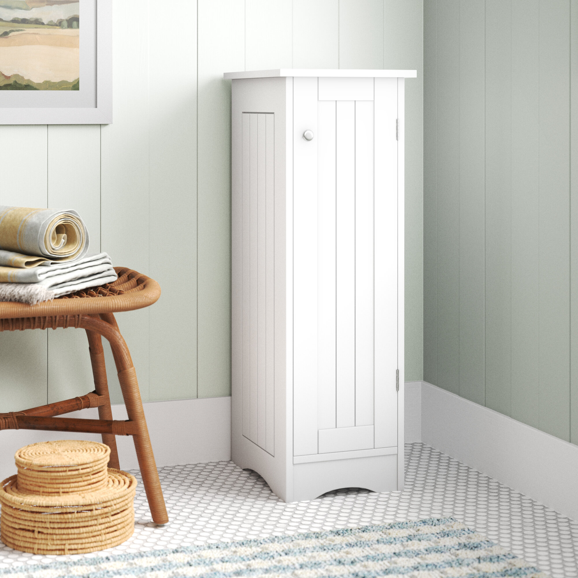 Three Posts™ Teen Jaeden Freestanding Bathroom Cabinet & Reviews