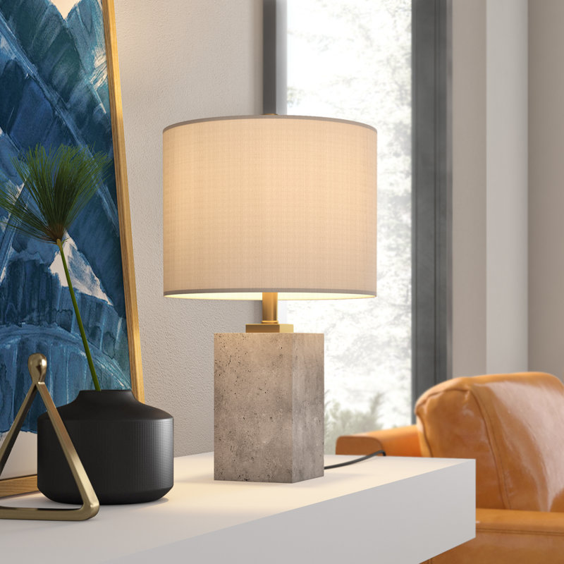 43.2cm Grey Standard Table Lamp