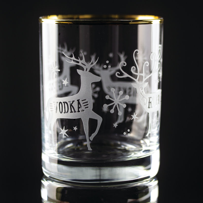 Reindeer Spirits Wrap Gold