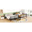 Lit superposé double au-dessus de grand lit double en fer noir-858001293