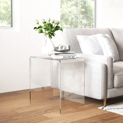 Table basse rectangulaire en acrylique 21 mm