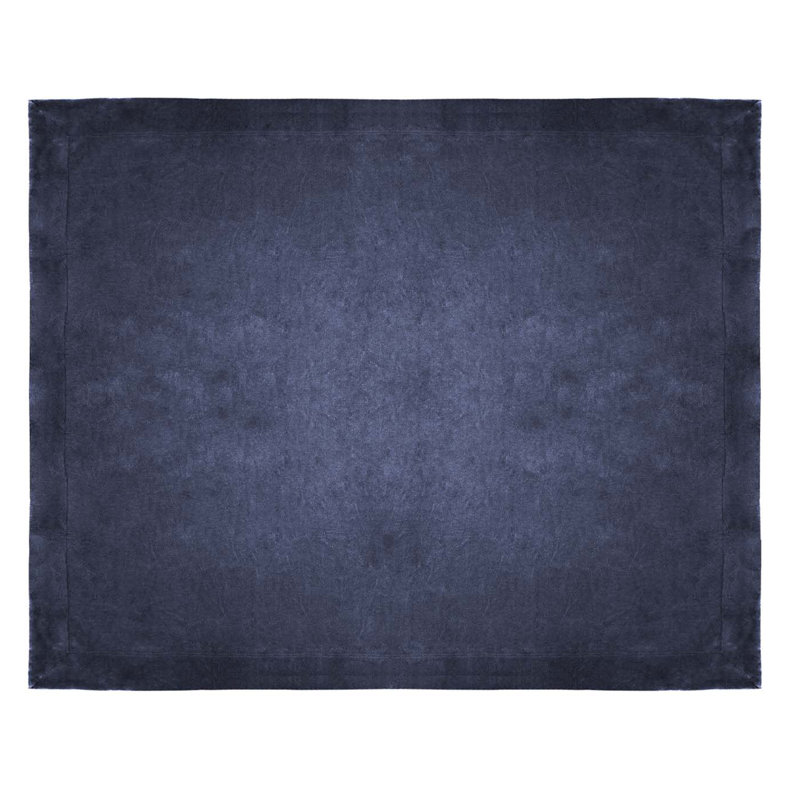 Jeté en Sherpa et micro-vison, Bleu marine