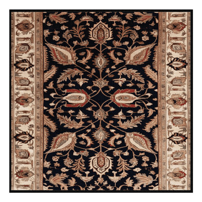 Machine Washable Persian Brown Area Rug