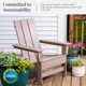 Ratcliff High-Density Polyethylene (HDPE) Outdoor Adirondack Chair Set