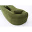 Canapé incurvé sans arête, canapé modulaire à compression de 110 po, vert haute densité, canapé-lit pour salon, salon, chambre à coucher, chenille-1553202133