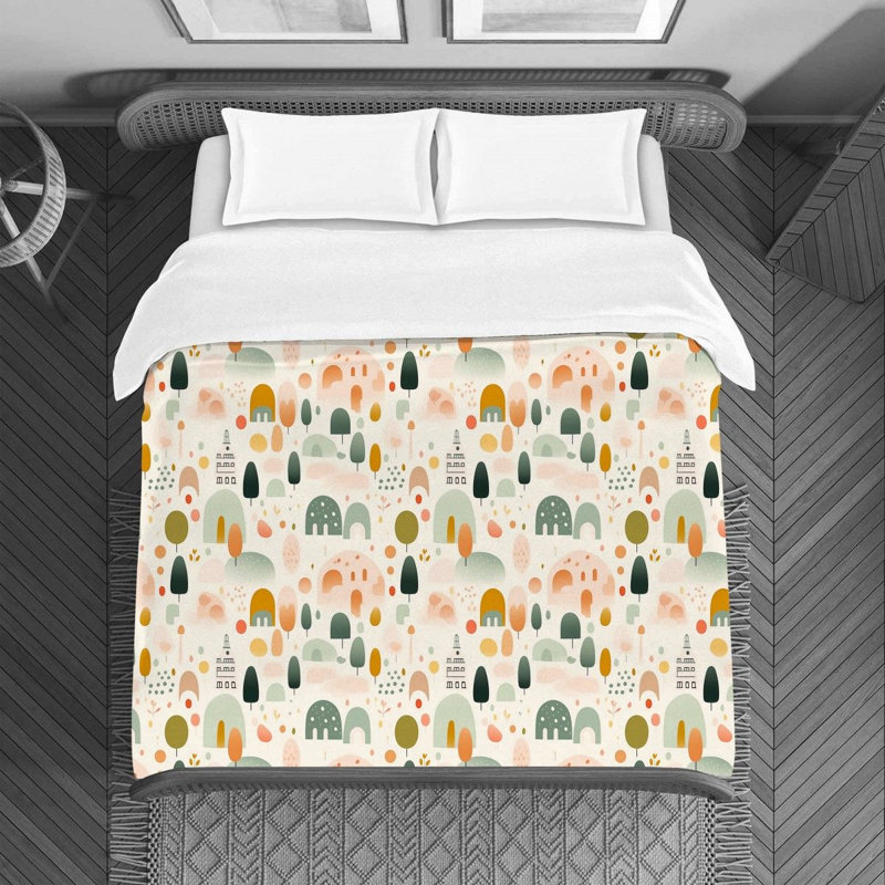 Cute Oasis Bedding, Queen Duvet Cover