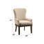 Chaise rembourrée beige et brun récupéré Waynefleet