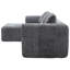 3 Seater Chenille Sofa-126642882