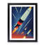 The Unbeatable Spaceship Rocket - Framed Print-409827760-409827763