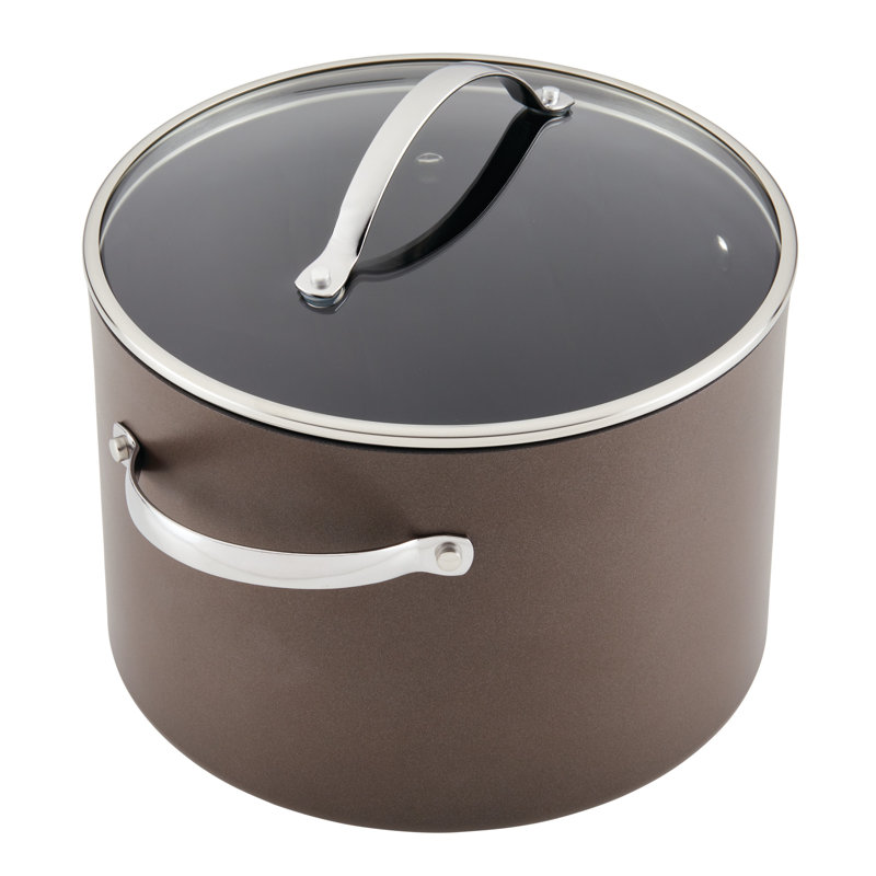 Charcoal 10-Quart Nonstick Aluminum Stockpot with Lid