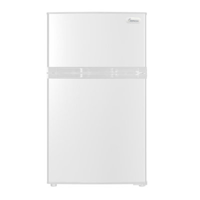 Impecca USA 2.2 Cubic Feet Top Freezer Freestanding Mini Fridge