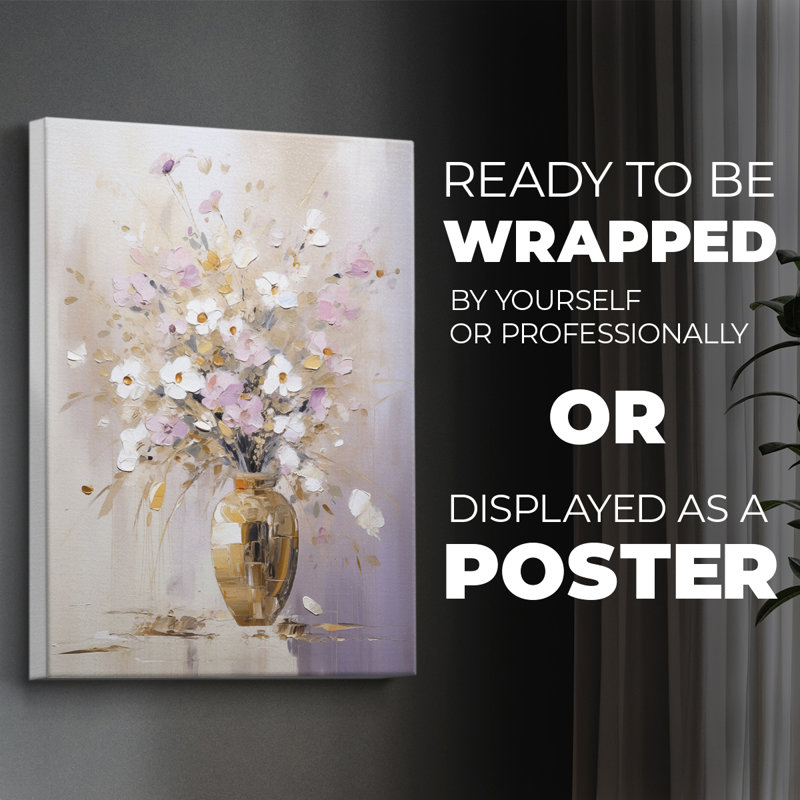 FLORAL Series CECLXXI - Impression sur toile seulement - NON-CADRE, H 18 po x l 12 po