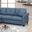 Canapé modulaire 2 pièces bleu
