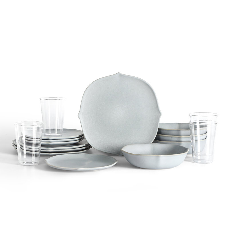 Service de table 16 pièces Stone Lain Baskerville, Gris
