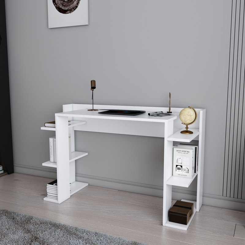 Klaiss Computer Desk, White