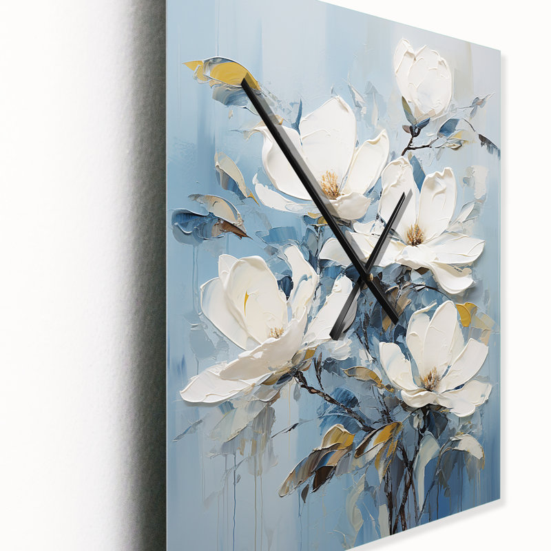 Horloge murale Cambrea - Magnolias, Grand