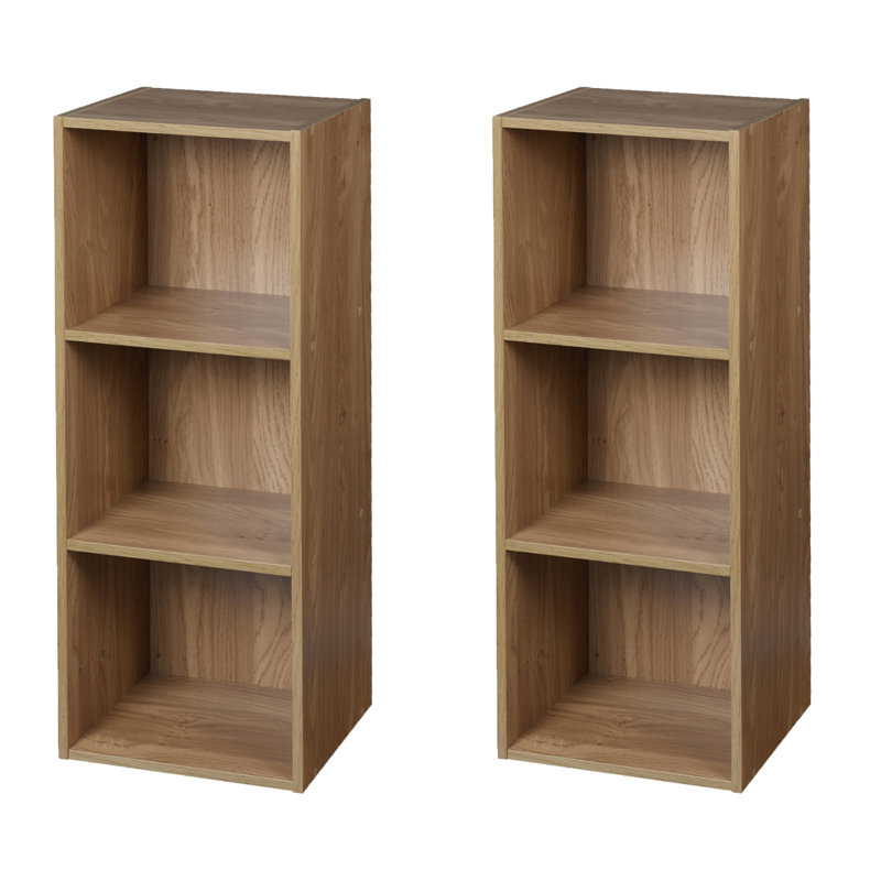 Jaidyn Bookcase, Oak, Set of 2