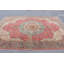Tapis turc surdimensionné rouge de style Oushak rétro pour décoration tribale en laine