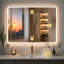 Harcrest Lighted Metal Framed Wall Mounted Bathroom in Gold-125873404