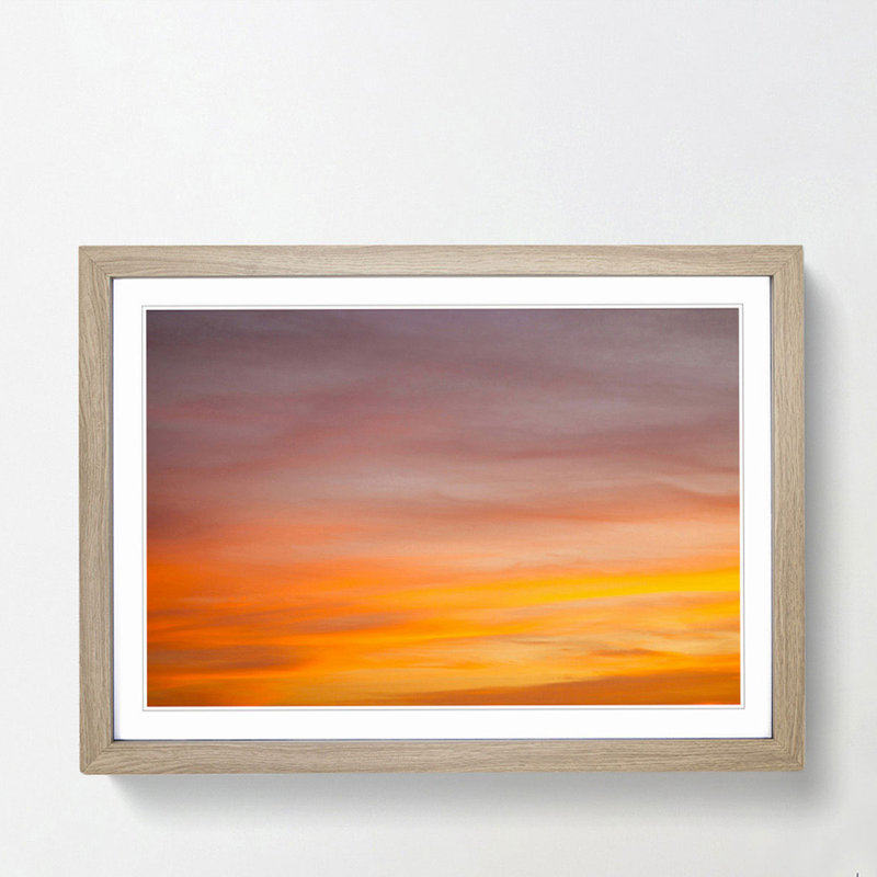 Magical Sky - Picture Frame Photograph Print, Oak, 40cm H x 60cm W x 2cm D