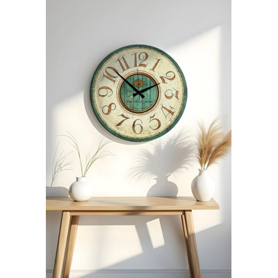 Elegant Decorative MDF Clock, 19.7 x 19.7 inches | 100% MDF, Thickness: 0.2 inches | Perfect for Home or Office Decor, Stylish Design, Adds a Modern Touch to Any Room